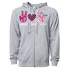 Icon Unisex Lightweight Loopback Terry Full-Zip Hooded Sweatshirt Thumbnail