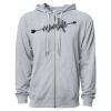 Icon Unisex Lightweight Loopback Terry Full-Zip Hooded Sweatshirt Thumbnail