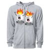 Icon Unisex Lightweight Loopback Terry Full-Zip Hooded Sweatshirt Thumbnail