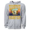 Icon Unisex Lightweight Loopback Terry Full-Zip Hooded Sweatshirt Thumbnail