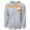 Icon Unisex Lightweight Loopback Terry Full-Zip Hooded Sweatshirt Thumbnail