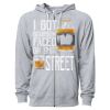 Icon Unisex Lightweight Loopback Terry Full-Zip Hooded Sweatshirt Thumbnail