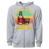 Icon Unisex Lightweight Loopback Terry Full-Zip Hooded Sweatshirt Thumbnail