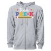 Icon Unisex Lightweight Loopback Terry Full-Zip Hooded Sweatshirt Thumbnail