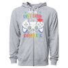 Icon Unisex Lightweight Loopback Terry Full-Zip Hooded Sweatshirt Thumbnail