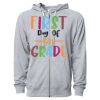 Icon Unisex Lightweight Loopback Terry Full-Zip Hooded Sweatshirt Thumbnail