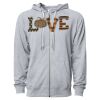 Icon Unisex Lightweight Loopback Terry Full-Zip Hooded Sweatshirt Thumbnail