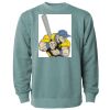 Unisex Midweight Pigment-Dyed Crewneck Sweatshirt Thumbnail