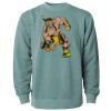 Unisex Midweight Pigment-Dyed Crewneck Sweatshirt Thumbnail