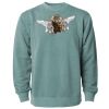 Unisex Midweight Pigment-Dyed Crewneck Sweatshirt Thumbnail