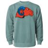 Unisex Midweight Pigment-Dyed Crewneck Sweatshirt Thumbnail