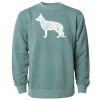 Unisex Midweight Pigment-Dyed Crewneck Sweatshirt Thumbnail