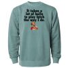 Unisex Midweight Pigment-Dyed Crewneck Sweatshirt Thumbnail