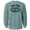 Unisex Midweight Pigment-Dyed Crewneck Sweatshirt Thumbnail