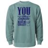 Unisex Midweight Pigment-Dyed Crewneck Sweatshirt Thumbnail