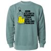 Unisex Midweight Pigment-Dyed Crewneck Sweatshirt Thumbnail