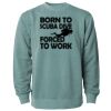 Unisex Midweight Pigment-Dyed Crewneck Sweatshirt Thumbnail