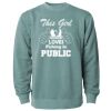 Unisex Midweight Pigment-Dyed Crewneck Sweatshirt Thumbnail