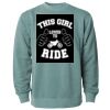 Unisex Midweight Pigment-Dyed Crewneck Sweatshirt Thumbnail