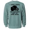 Unisex Midweight Pigment-Dyed Crewneck Sweatshirt Thumbnail