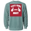 Unisex Midweight Pigment-Dyed Crewneck Sweatshirt Thumbnail