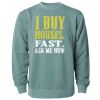 Unisex Midweight Pigment-Dyed Crewneck Sweatshirt Thumbnail