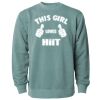 Unisex Midweight Pigment-Dyed Crewneck Sweatshirt Thumbnail