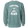 Unisex Midweight Pigment-Dyed Crewneck Sweatshirt Thumbnail