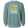 Unisex Midweight Pigment-Dyed Crewneck Sweatshirt Thumbnail