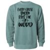 Unisex Midweight Pigment-Dyed Crewneck Sweatshirt Thumbnail