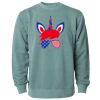 Unisex Midweight Pigment-Dyed Crewneck Sweatshirt Thumbnail