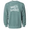 Unisex Midweight Pigment-Dyed Crewneck Sweatshirt Thumbnail