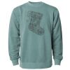 Unisex Midweight Pigment-Dyed Crewneck Sweatshirt Thumbnail