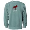 Unisex Midweight Pigment-Dyed Crewneck Sweatshirt Thumbnail