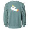 Unisex Midweight Pigment-Dyed Crewneck Sweatshirt Thumbnail