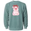 Unisex Midweight Pigment-Dyed Crewneck Sweatshirt Thumbnail