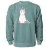 Unisex Midweight Pigment-Dyed Crewneck Sweatshirt Thumbnail