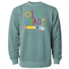 Unisex Midweight Pigment-Dyed Crewneck Sweatshirt Thumbnail