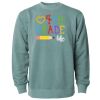 Unisex Midweight Pigment-Dyed Crewneck Sweatshirt Thumbnail