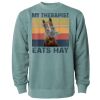 Unisex Midweight Pigment-Dyed Crewneck Sweatshirt Thumbnail