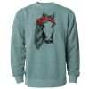 Unisex Midweight Pigment-Dyed Crewneck Sweatshirt Thumbnail