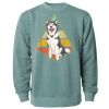 Unisex Midweight Pigment-Dyed Crewneck Sweatshirt Thumbnail