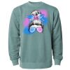 Unisex Midweight Pigment-Dyed Crewneck Sweatshirt Thumbnail