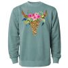 Unisex Midweight Pigment-Dyed Crewneck Sweatshirt Thumbnail