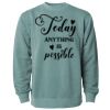 Unisex Midweight Pigment-Dyed Crewneck Sweatshirt Thumbnail