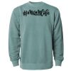 Unisex Midweight Pigment-Dyed Crewneck Sweatshirt Thumbnail