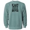 Unisex Midweight Pigment-Dyed Crewneck Sweatshirt Thumbnail