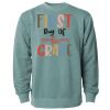 Unisex Midweight Pigment-Dyed Crewneck Sweatshirt Thumbnail