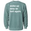 Unisex Midweight Pigment-Dyed Crewneck Sweatshirt Thumbnail