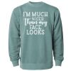 Unisex Midweight Pigment-Dyed Crewneck Sweatshirt Thumbnail